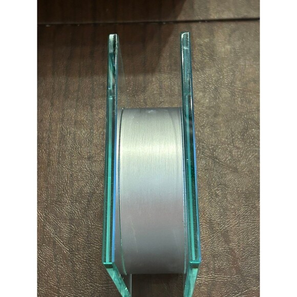 Post Modern Stainless & Glass Vase - Picture 3 of 6